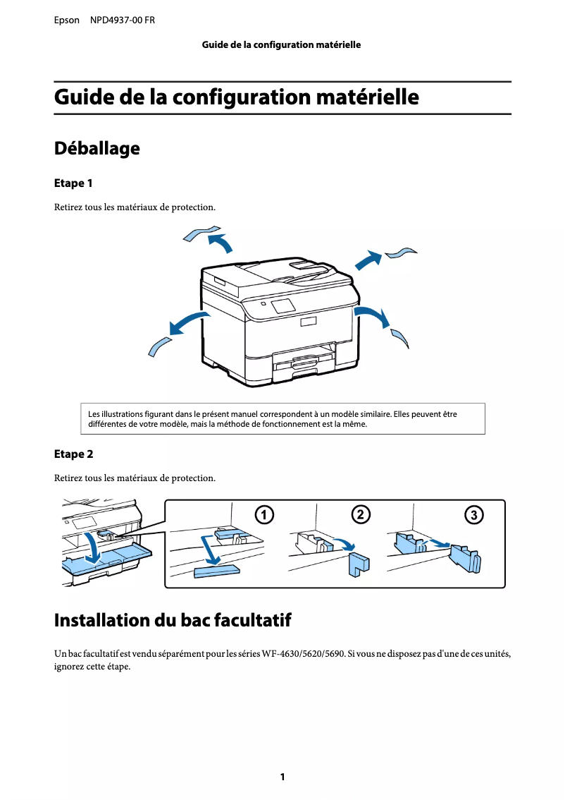 Página 1 del manual Guía de instalación Epson WorkForce Pro WF-5690DW
