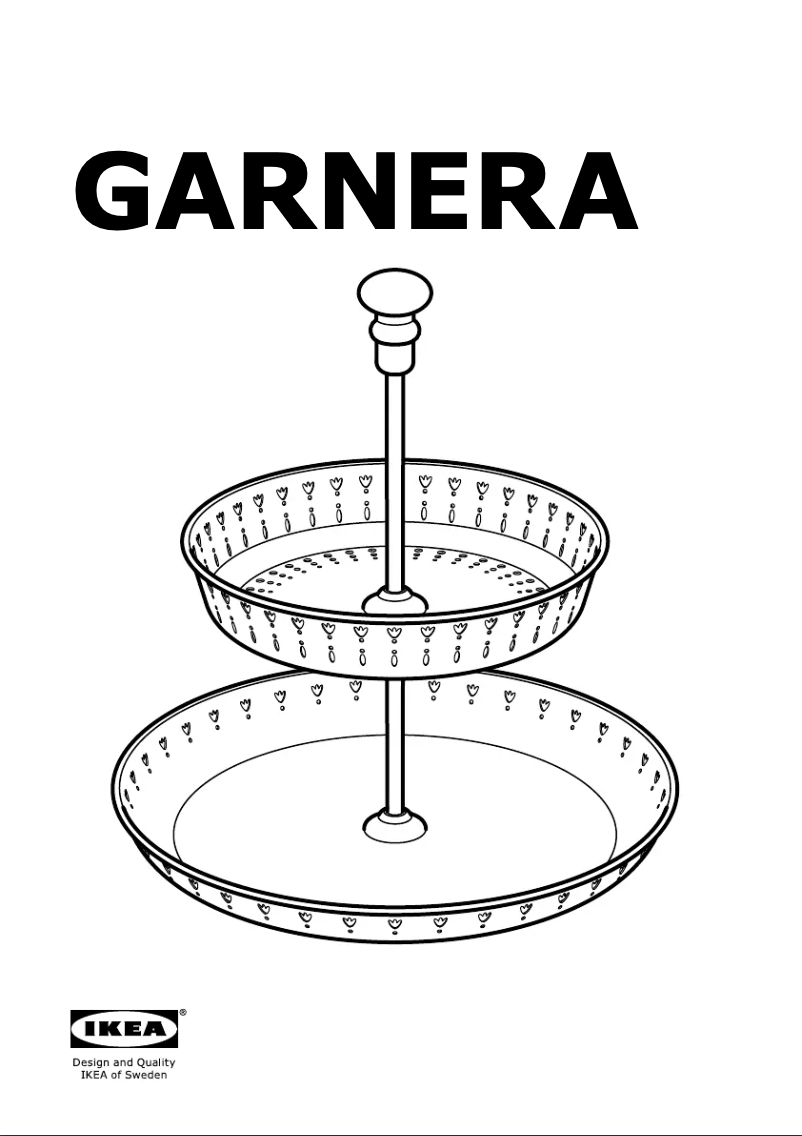 Page 1 de la notice Manuel utilisateur Ikea GARNERA 102.587.68