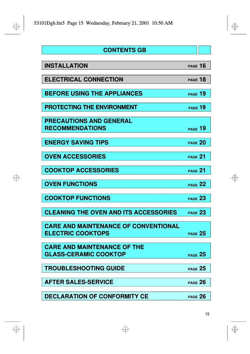 Página 1 del manual Manual de usuario Whirlpool AKZ 285/AV