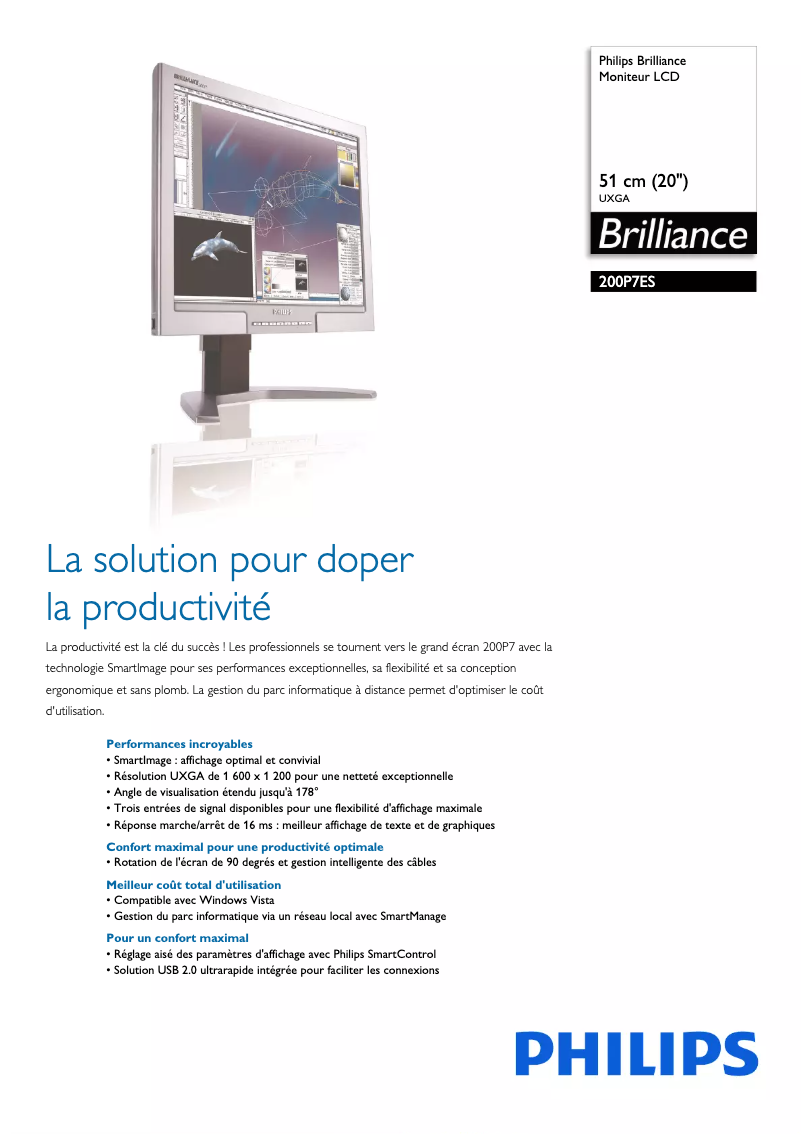 Image de la première page du manuel de l'appareil Brilliance 200P7ES