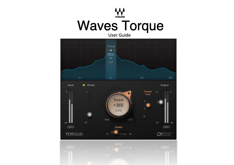 Page 1 de la notice Manuel utilisateur Waves Torque