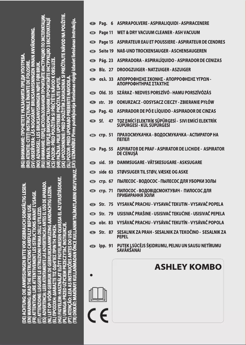 Página 1 del manual Manual de usuario Lavorwash Ashley KOMBO