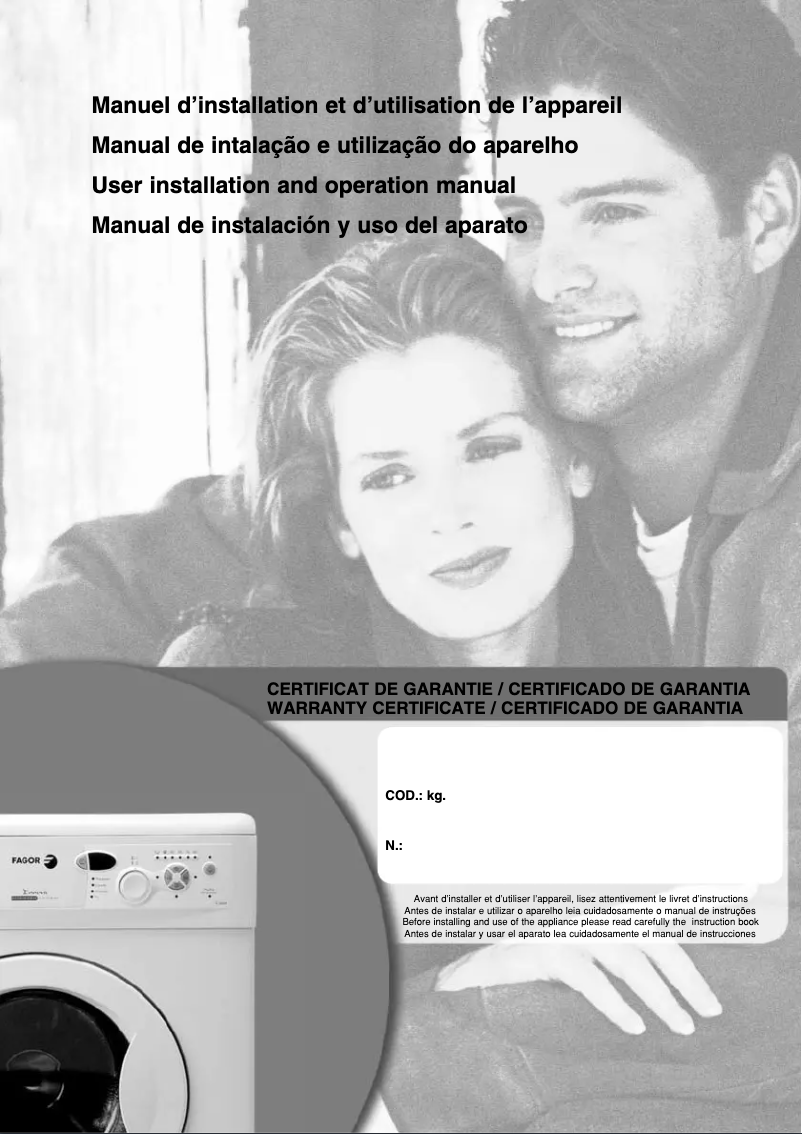 Page 1 de la notice Manuel utilisateur Fagor 1F-3609 IT