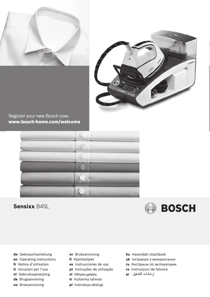 Page 1 de la notice Manuel utilisateur Bosch Sensixx B45L TDS4570