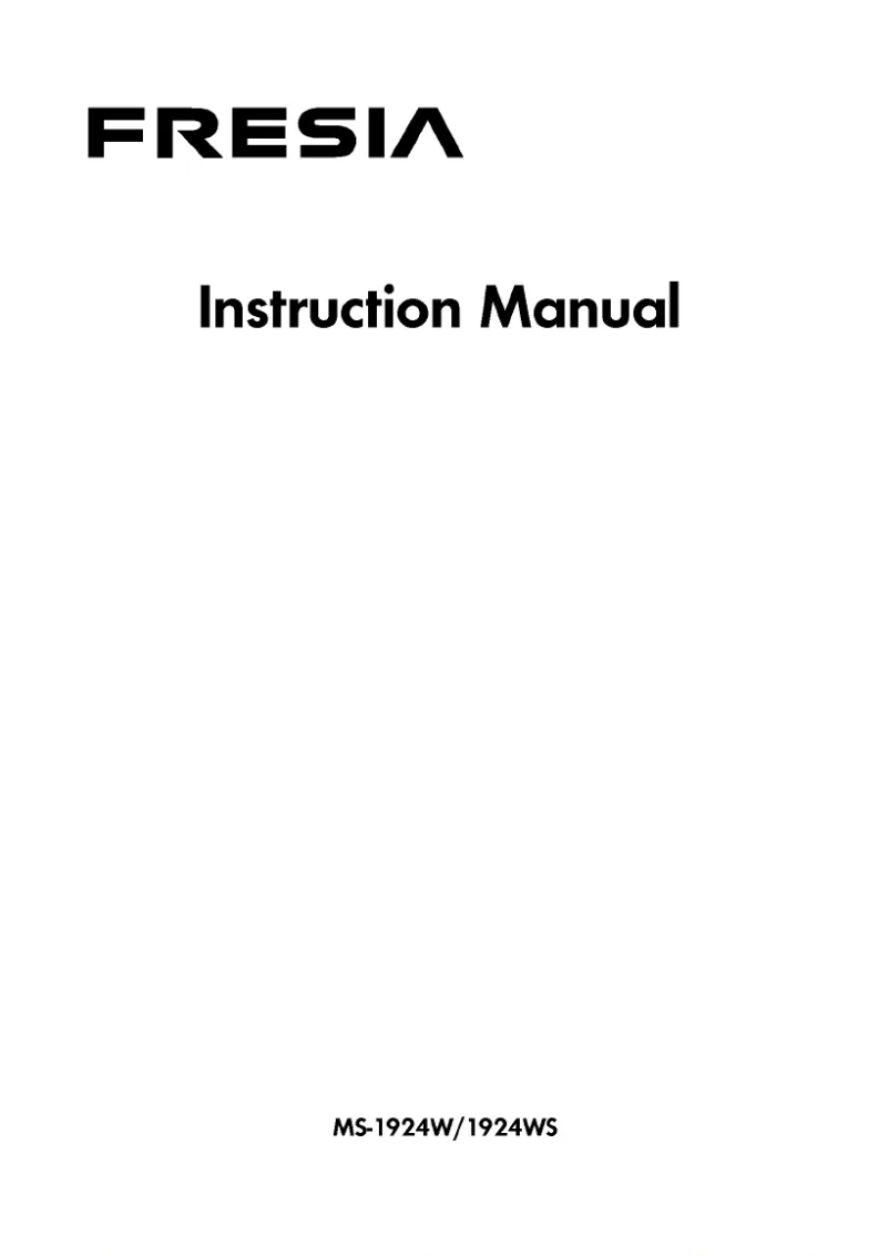 Page 1 de la notice Manuel utilisateur LG MS-1924X