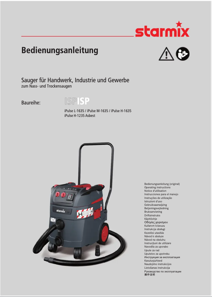 Página 1 del manual Manual de usuario Starmix ISP iPulse H-1235