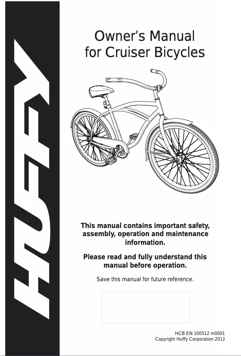Page 1 of the manual User Manual Huffy 700c Supreme