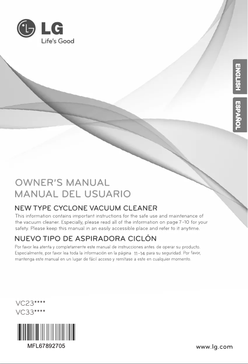 Página 1 del manual Manual de usuario LG VC2320NNTQ