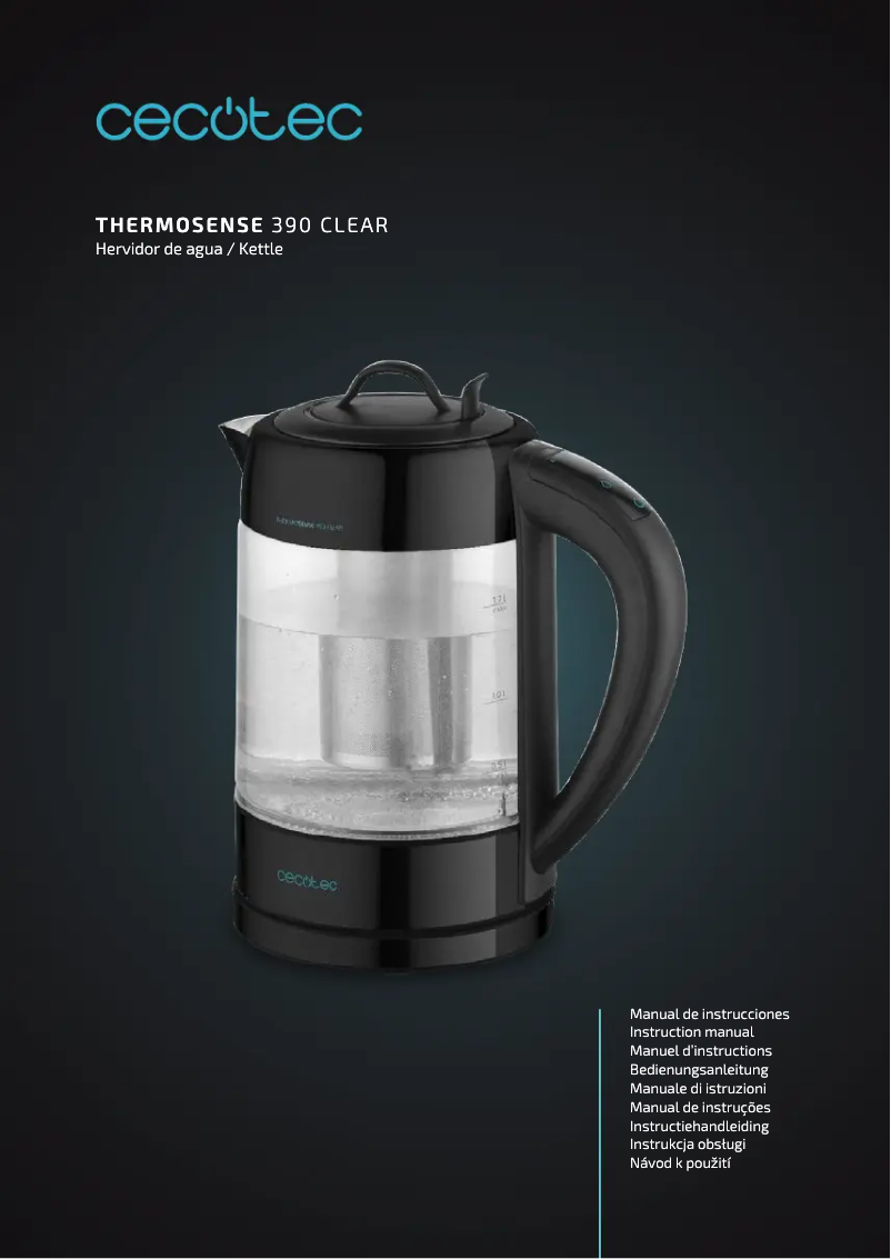 Página 1 del manual Manual de usuario Cecotec ThermoSense 390 Clear