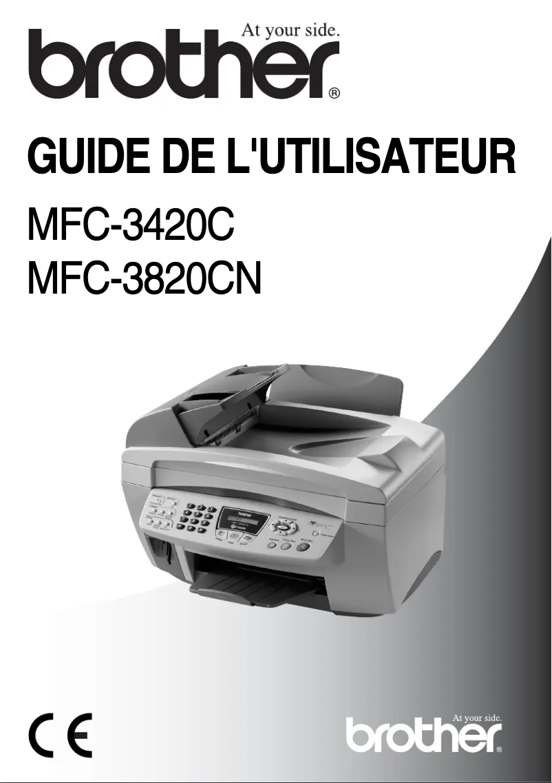 Page 1 de la notice Manuel utilisateur Brother MFC-3820CN
