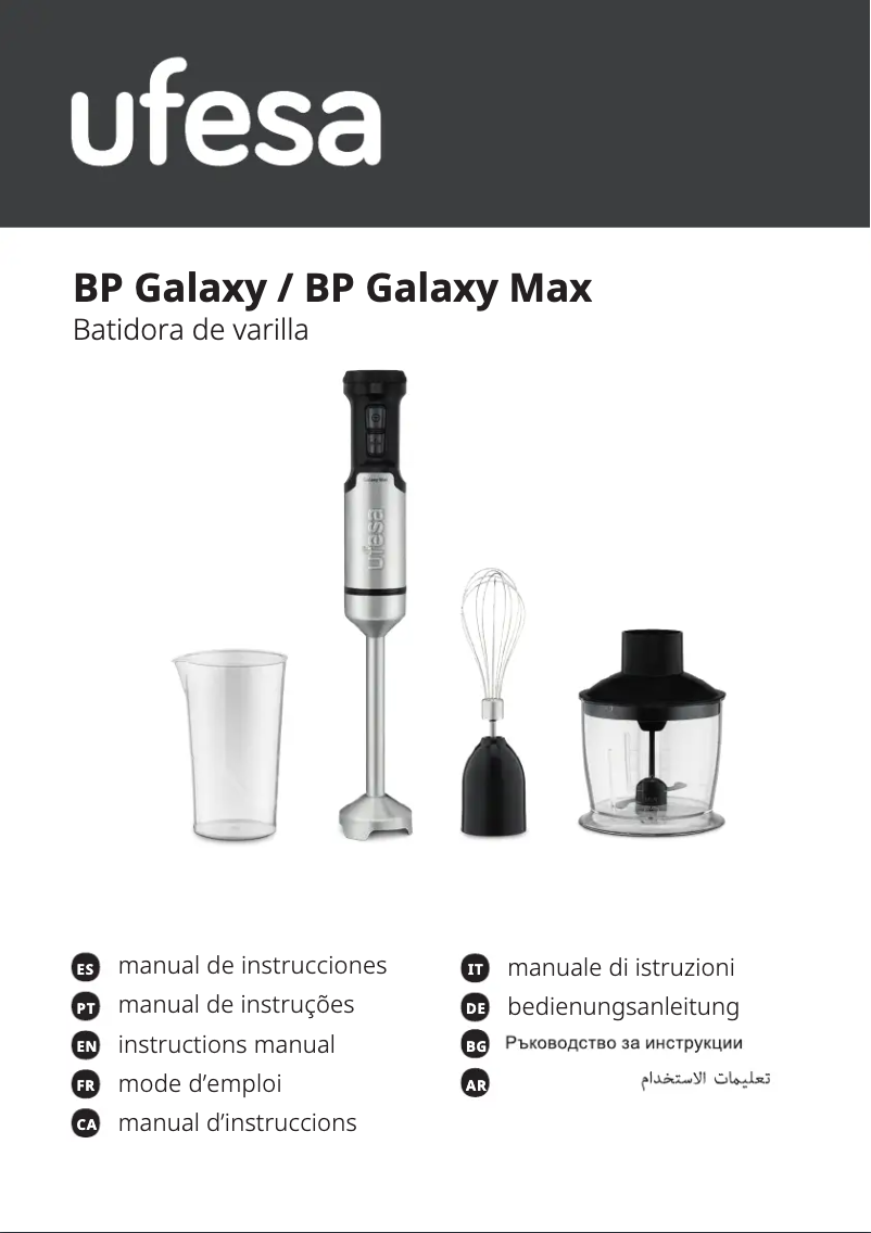 Page 1 de la notice Manuel utilisateur Ufesa Galaxy