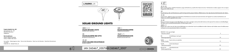 Page 1 of the manual User Manual Livarno Lux IAN 360467