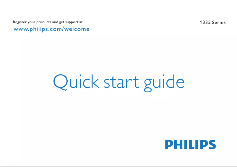Page n°1 - Guide de démarrage rapide Philips 24PHH5210