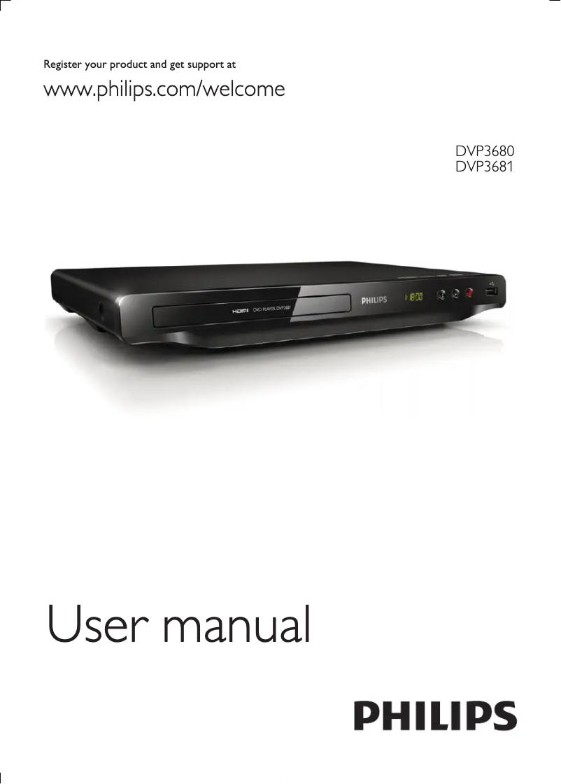 Page n°1 - Manuel utilisateur Philips DVP3681
