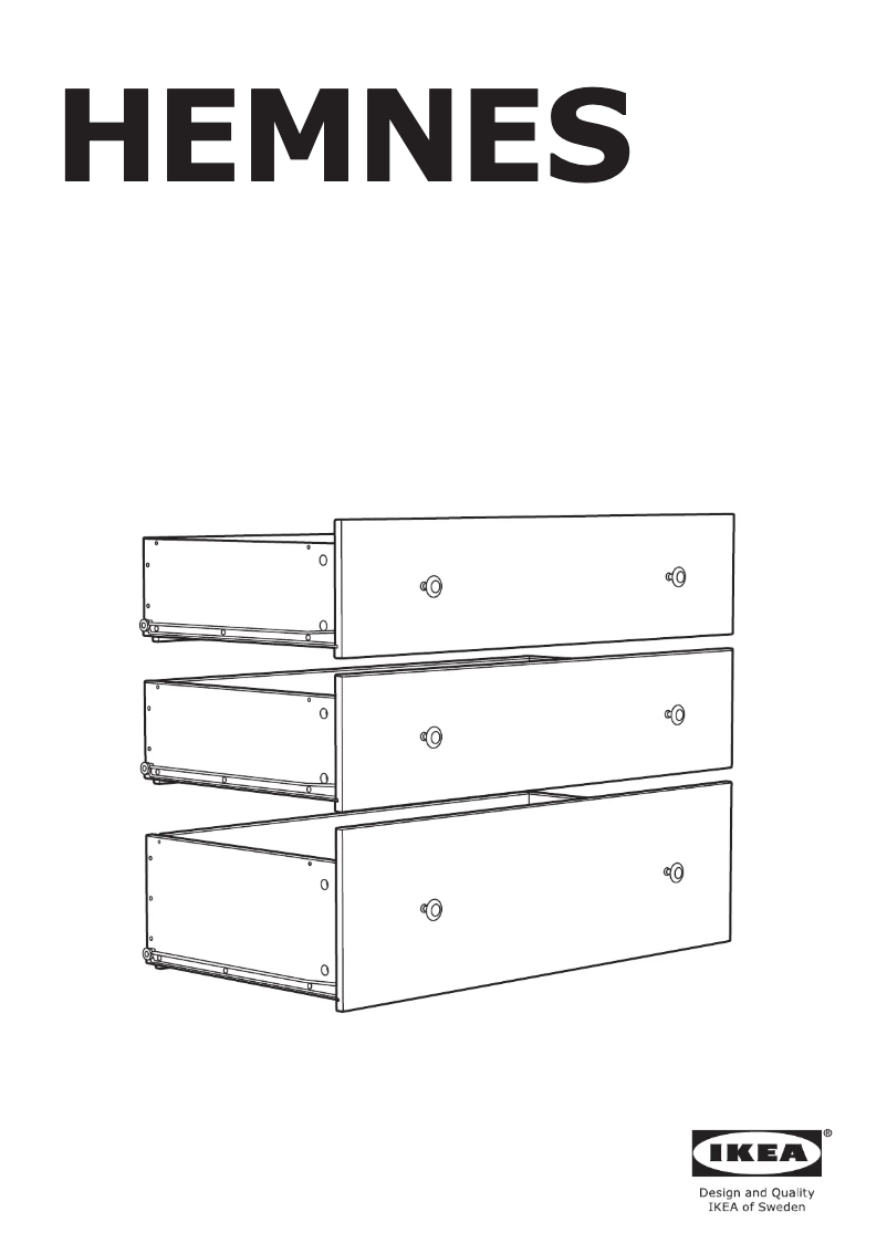 Page 1 de la notice Manuel utilisateur Ikea HEMNES 805.460.73