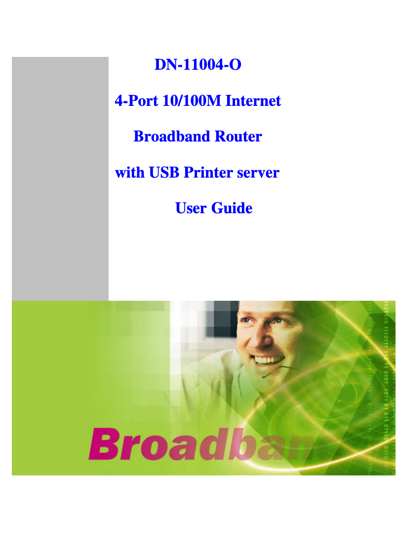 Page 1 de la notice Manuel utilisateur Digitus DN-11004-N