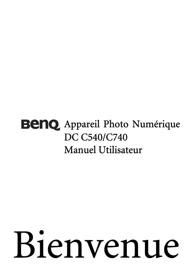 Página 1 del manual Manual de usuario BenQ DC C740