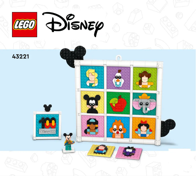 Page 1 de la notice Manuel utilisateur Lego Disney 43221