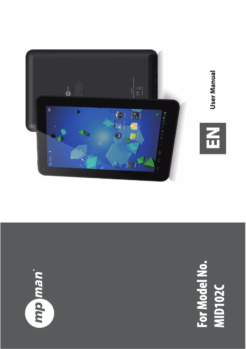 Page 1 de la notice Manuel utilisateur Mpman MID103C