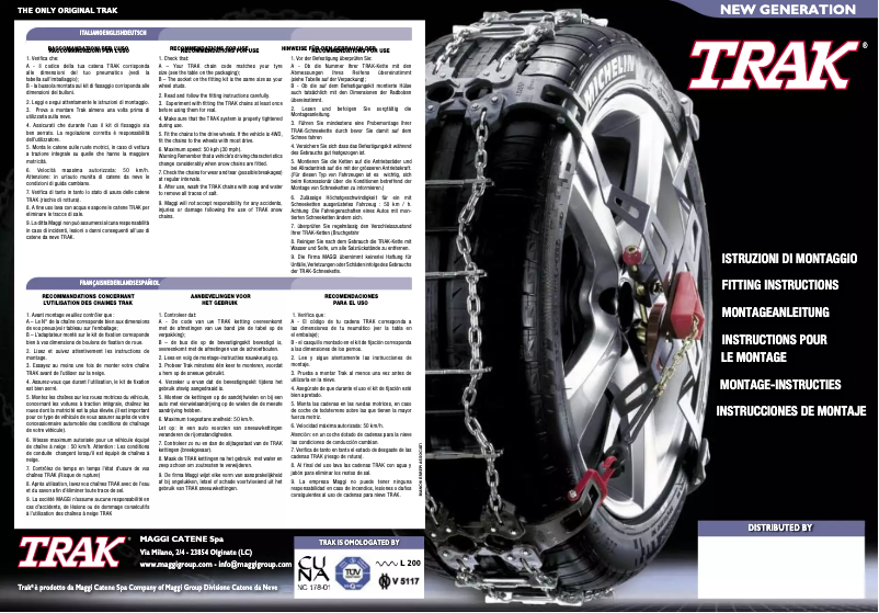 Page 1 de la notice Manuel utilisateur Trak Tourisme