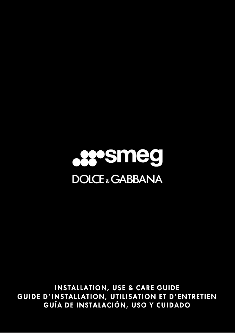 Page 1 de la notice Manuel utilisateur Smeg KTU36DGC