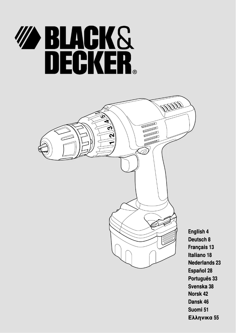 Page 1 de la notice Manuel utilisateur Black & Decker KC12