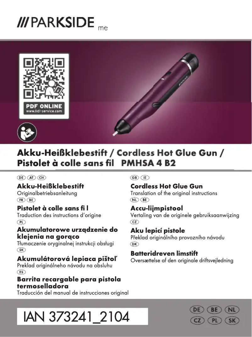 Page 1 de la notice Manuel utilisateur Parkside PMHSA 4 B2