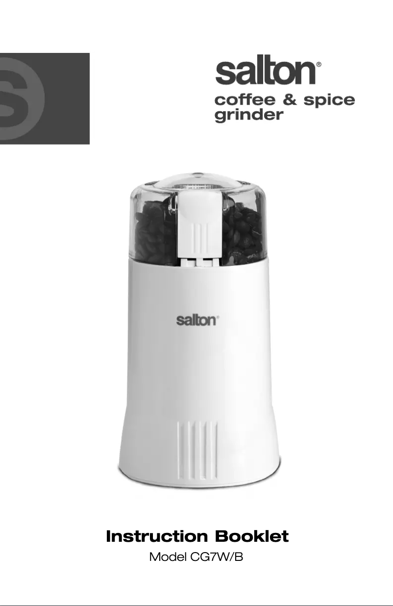 Page 1 de la notice Manuel utilisateur Salton CG7W