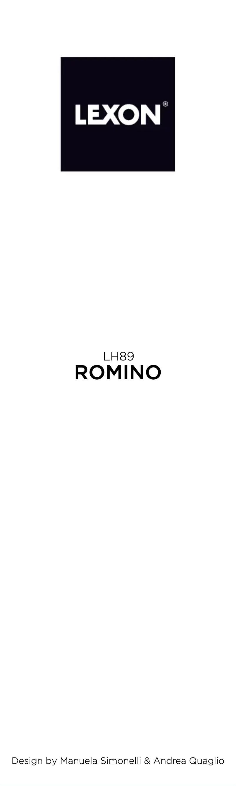 Page 1 de la notice Manuel utilisateur Lexon Romino