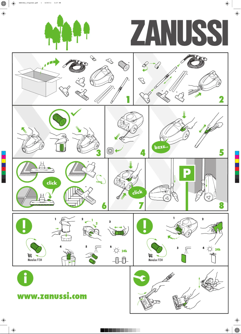 Página 1 del manual Manual de usuario Zanussi ZAN1800