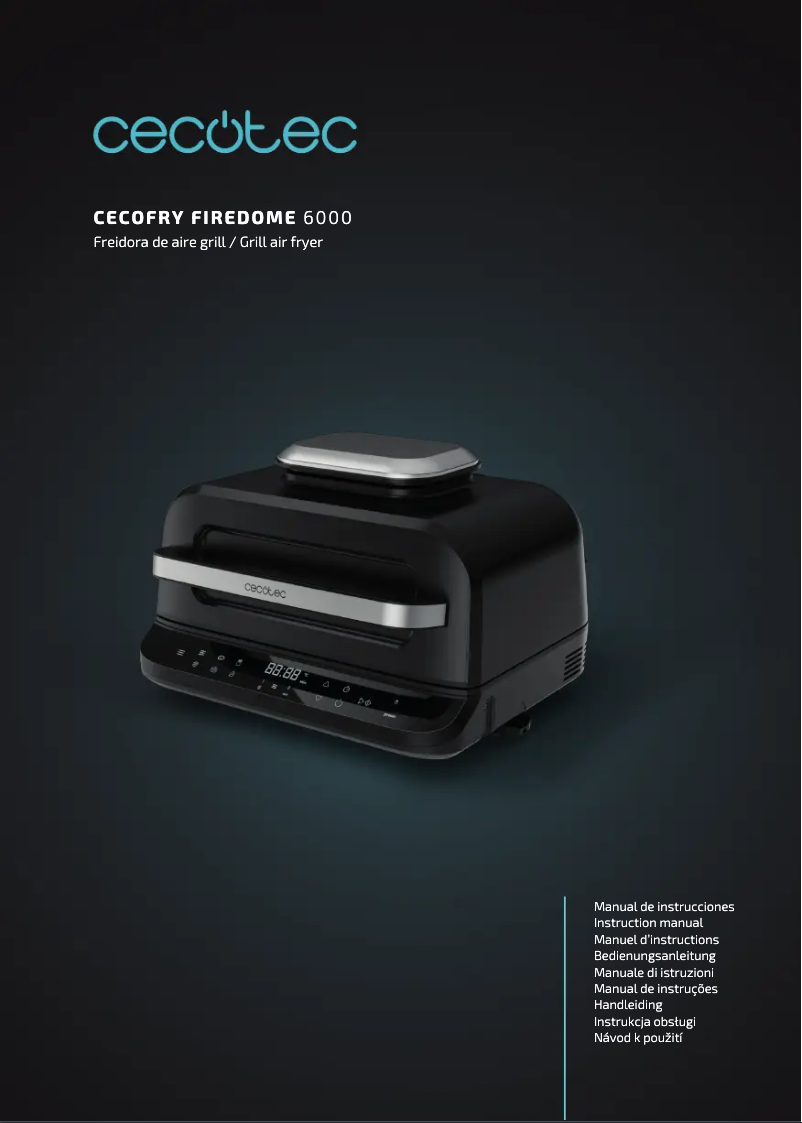 Página 1 del manual Manual de usuario Cecotec Cecofry FireDome 6000