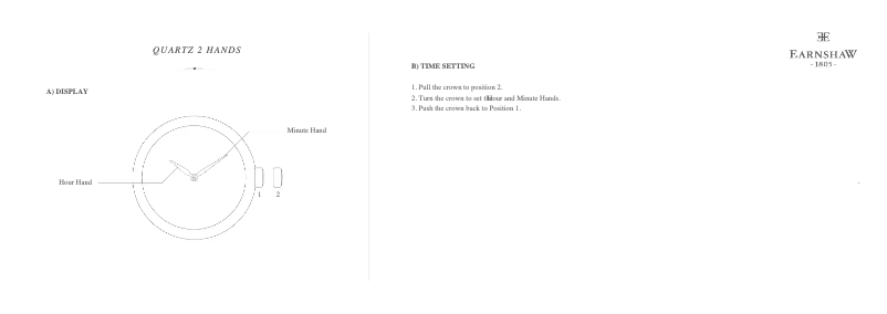 Page 1 de la notice Manuel utilisateur Earnshaw Charlotte ES-8067-02