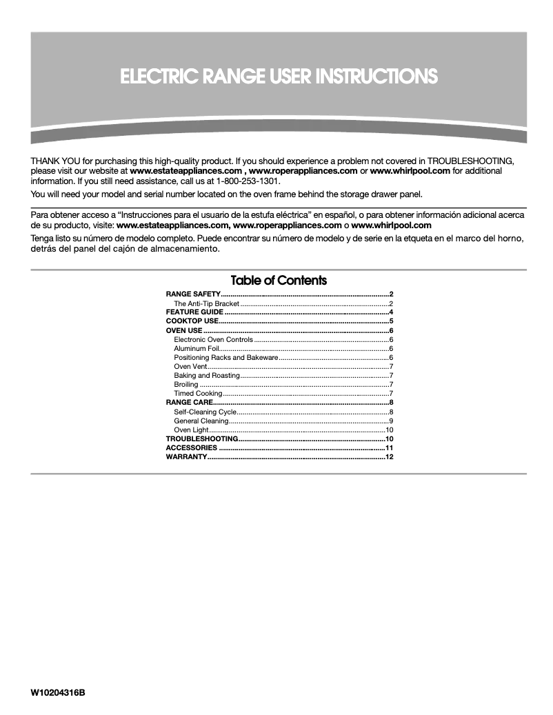 Página 1 del manual Manual de usuario Estate TES325VQ