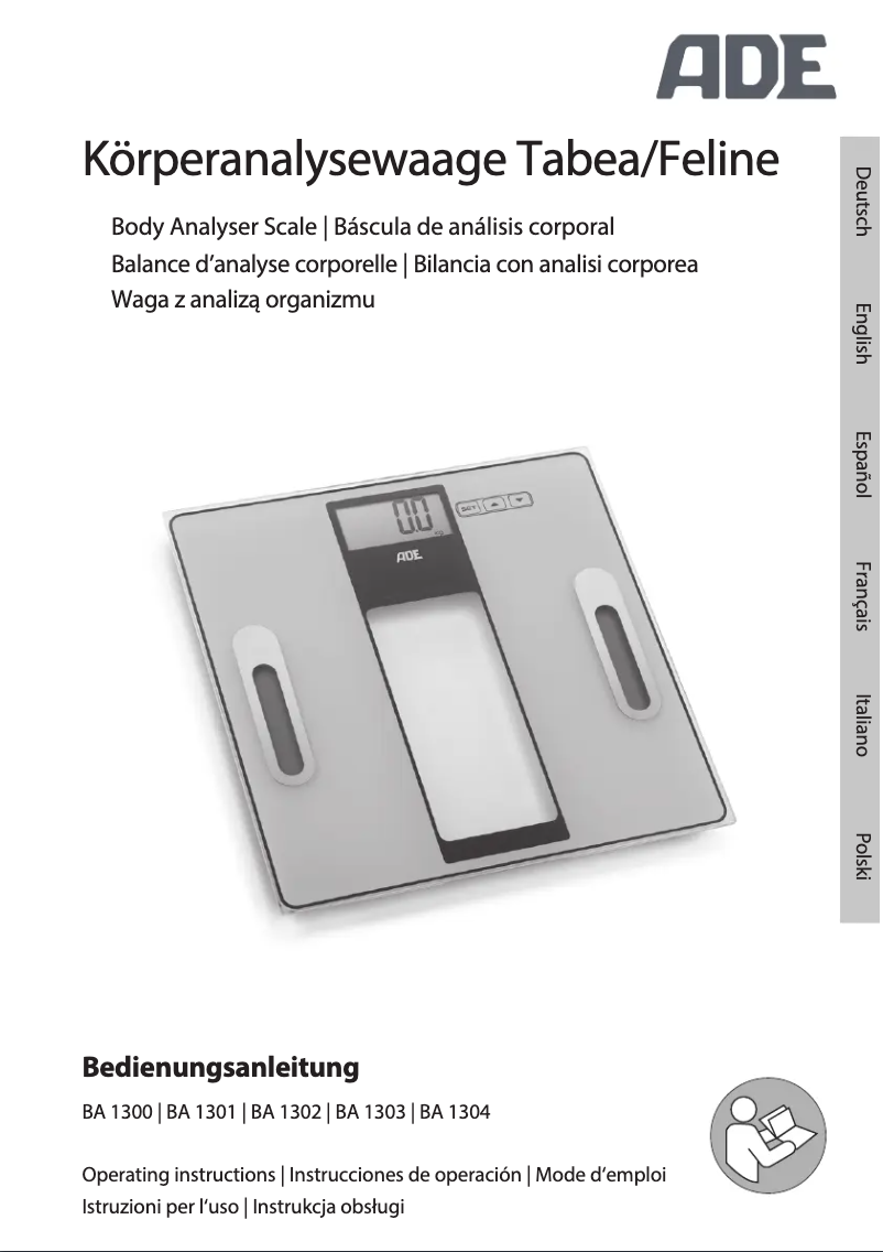 Page 1 of the manual User Manual ADE Tabea BA 1300