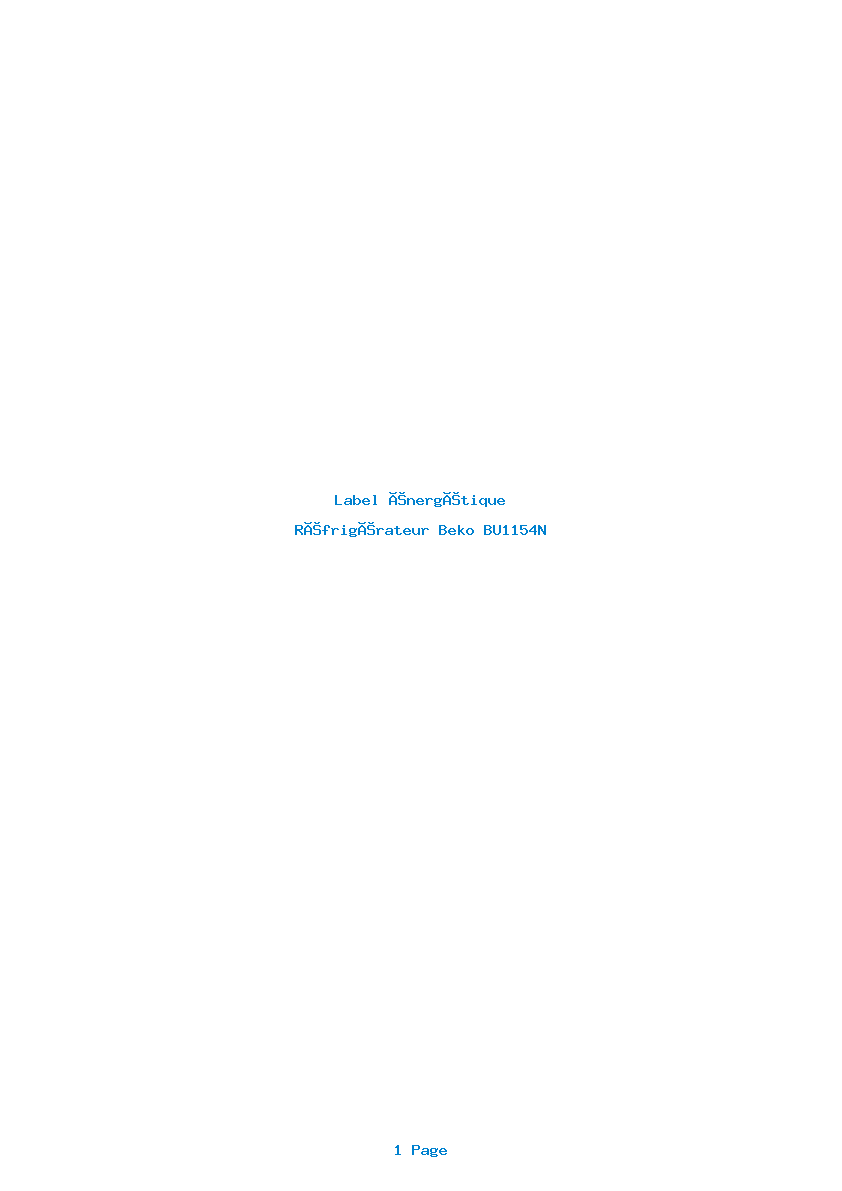 Image de la première page du manuel de l'appareil BU1154N