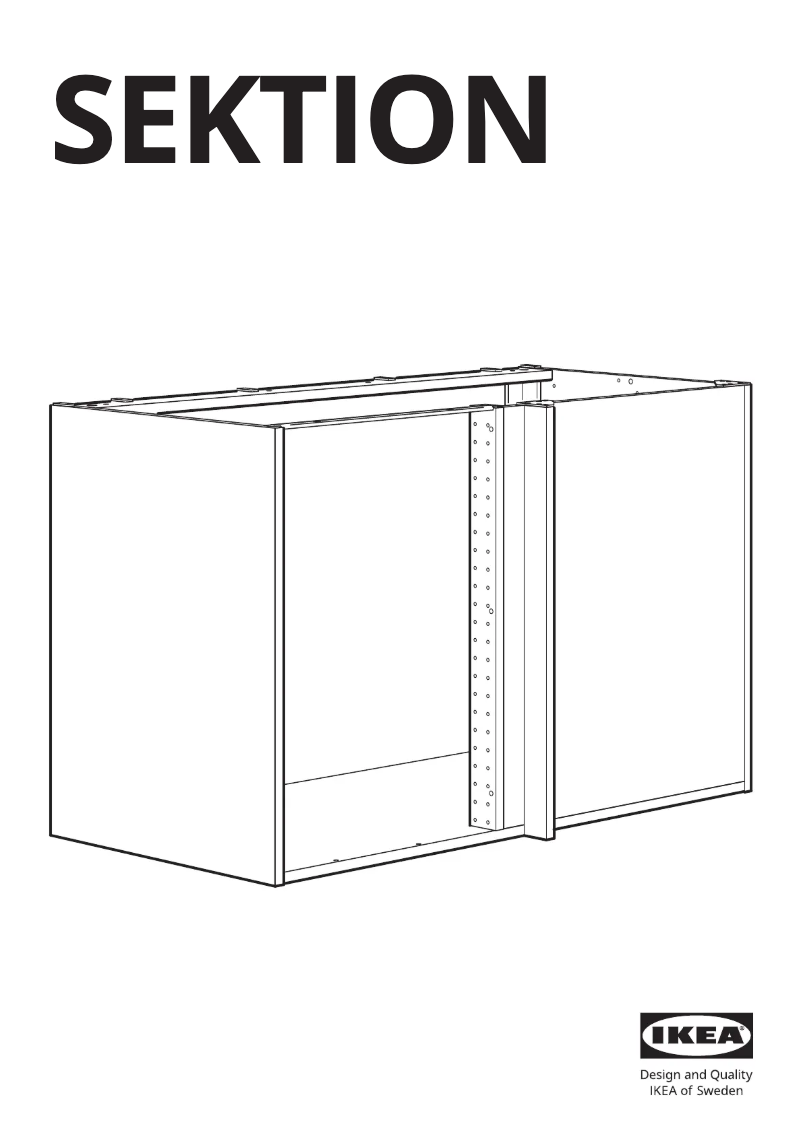 Page 1 de la notice Manuel utilisateur Ikea SEKTION 502.655.02