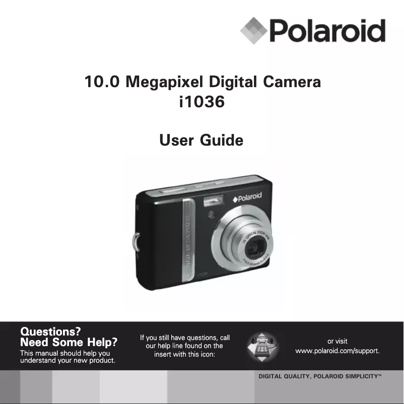 Página 1 del manual Manual de usuario Polaroid i1036