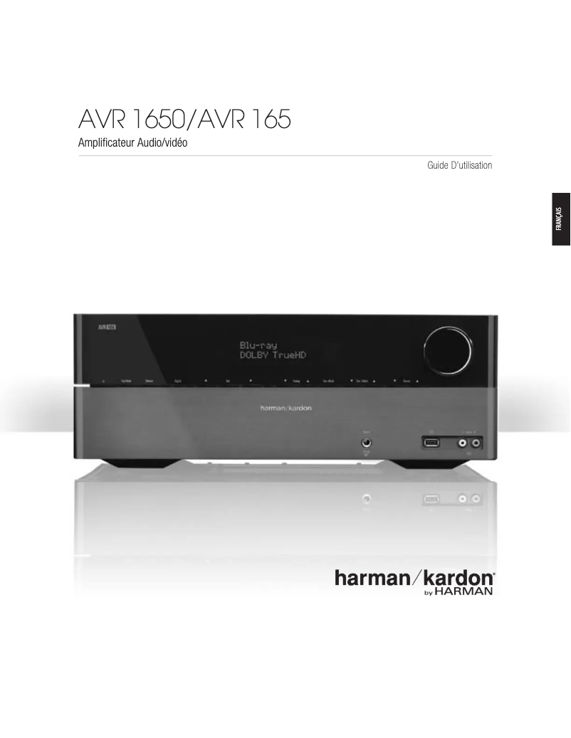 Page 1 de la notice Manuel utilisateur Harman Kardon AVR 1650
