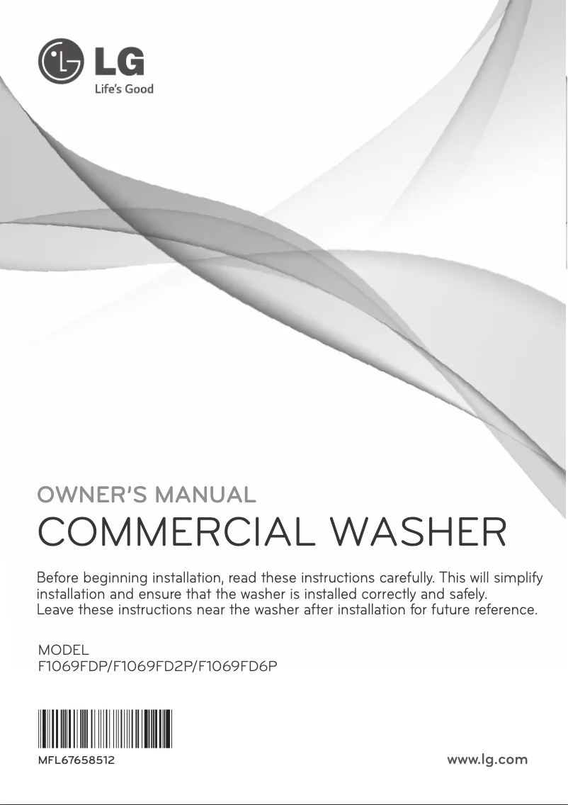 Page 1 of the manual User Manual LG F1069FDP