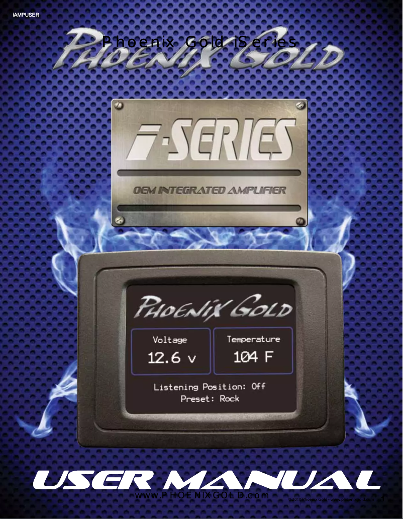Page 1 de la notice Manuel utilisateur Phoenix Gold ISeries