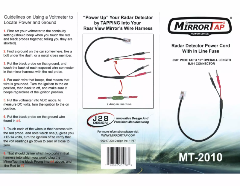 Page 1 de la notice Manuel utilisateur BlendMount MT-2010