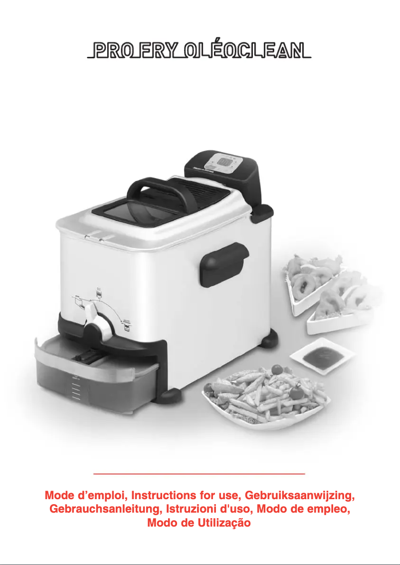 Page 1 de la notice Manuel utilisateur Tefal FR7009 Pro Fry Oleoclean