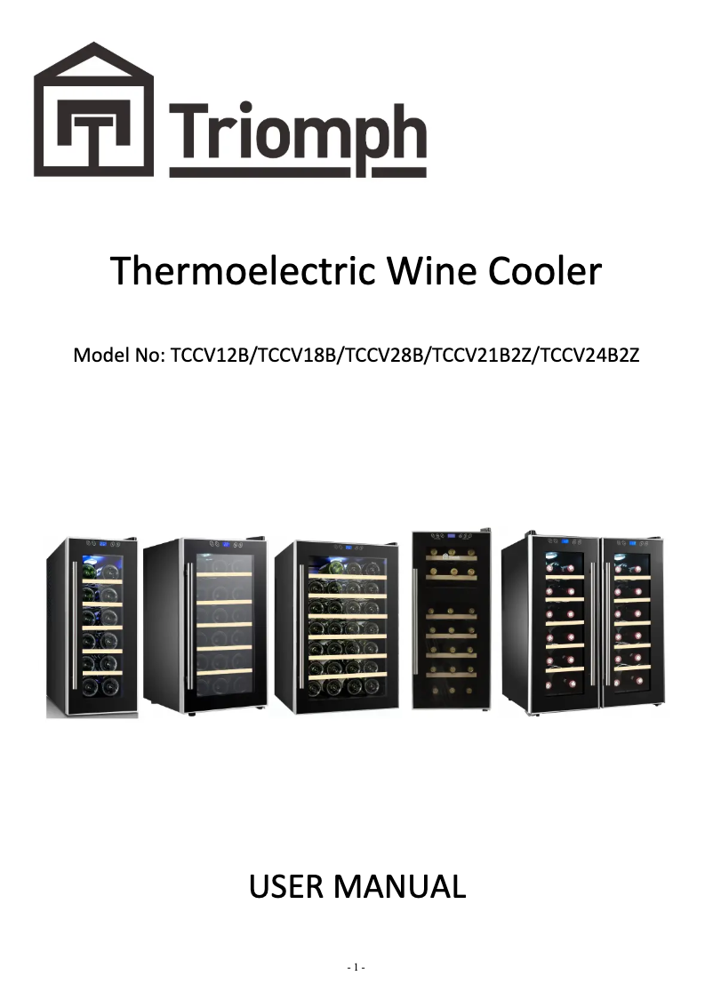 Página 1 del manual Manual de usuario Triomph TCCV21B2Z