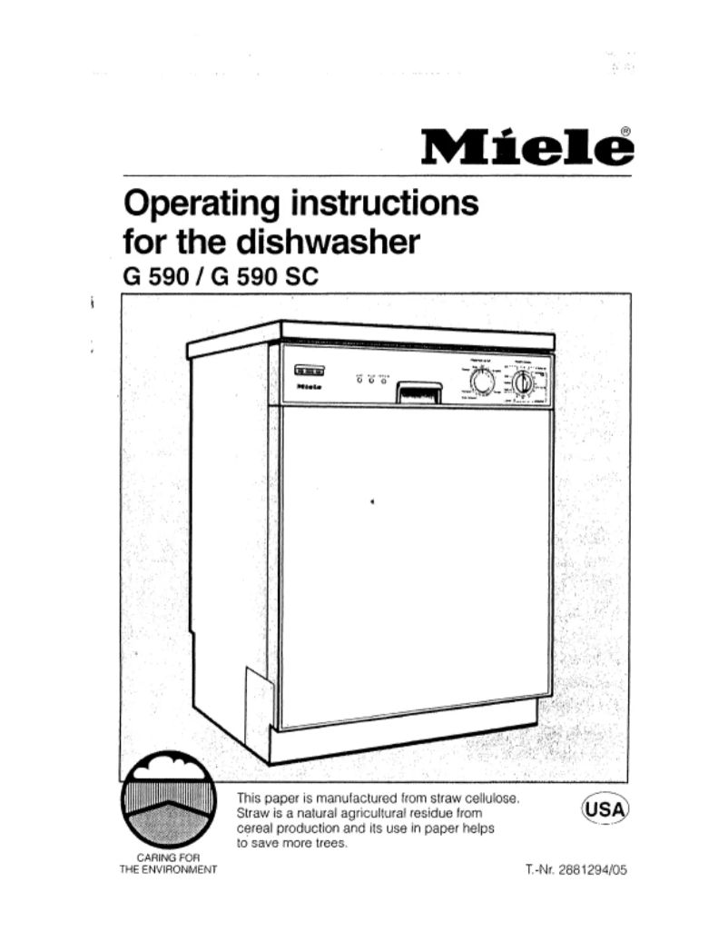 Página 1 del manual Manual de usuario Miele G 590 SC