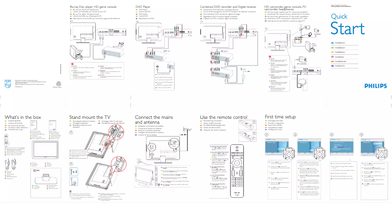 Página 1 del manual Guía de inicio rápido Philips 22PFL5403D