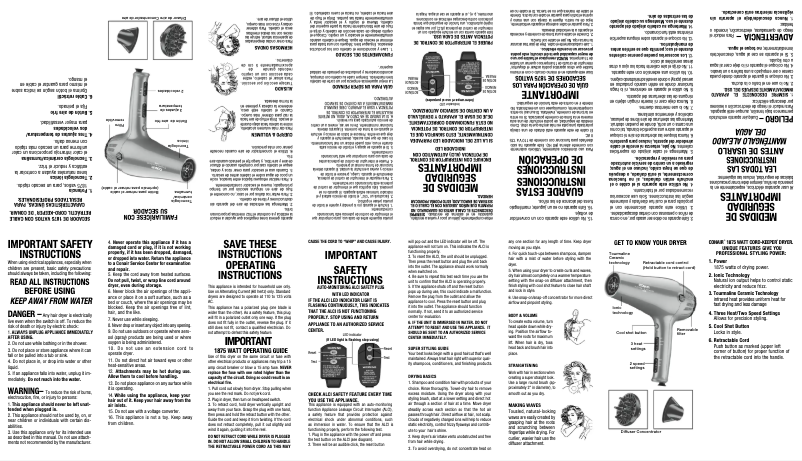 Page 1 de la notice Manuel utilisateur Conair Cord-Keeper 1875