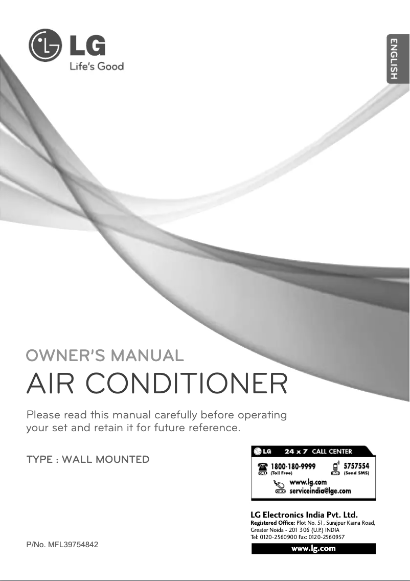 Page 1 of the manual User Manual LG LSN3CW2VF4