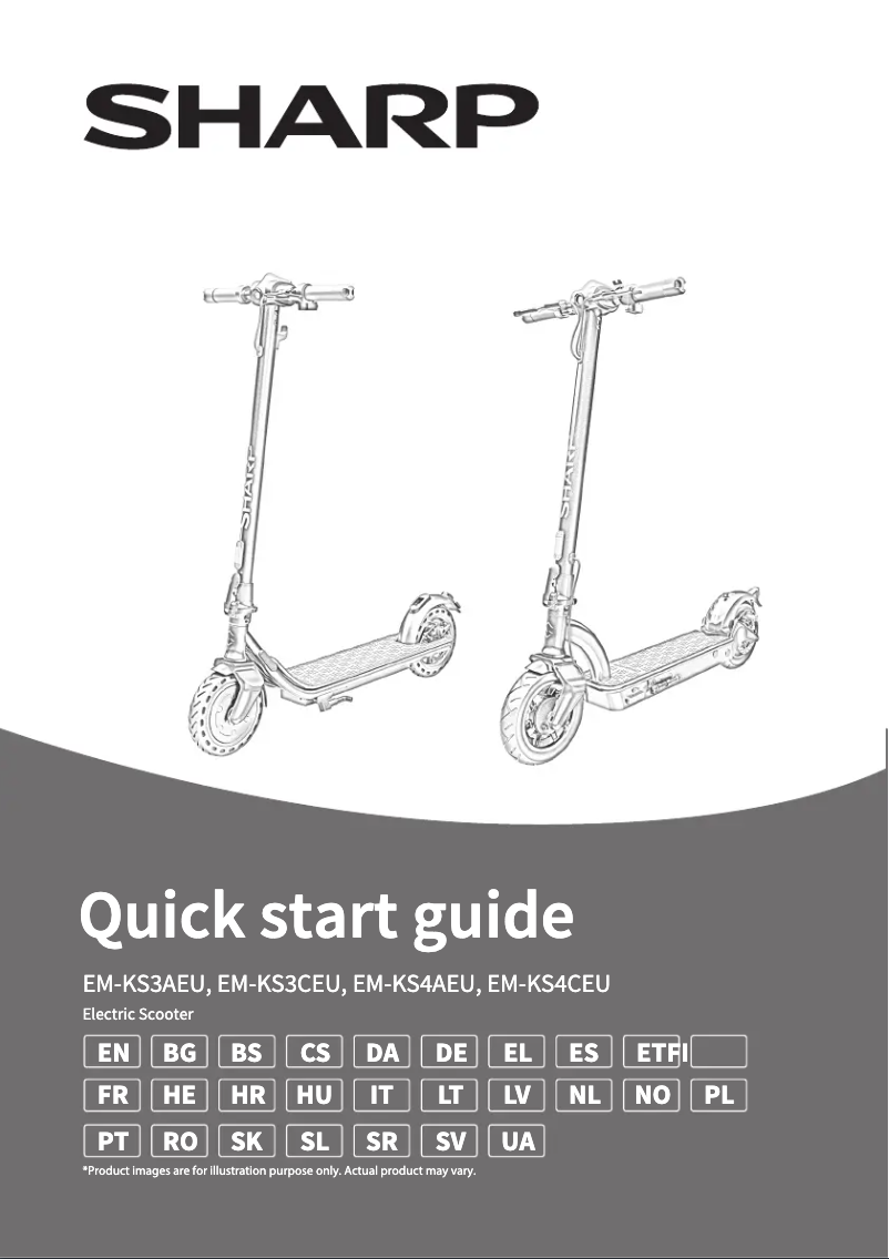 Página 1 del manual Guía de inicio rápido Sharp EM-KS4AEU
