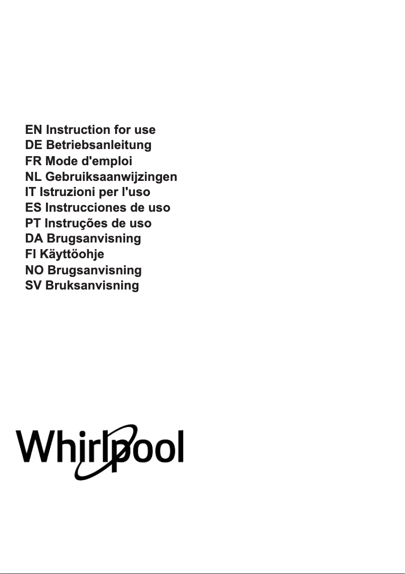 Page 1 de la notice Manuel utilisateur Whirlpool WHSS 90F L T C K