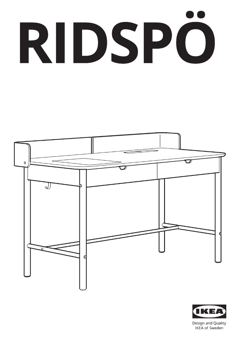 Page 1 de la notice Manuel utilisateur Ikea RIDSPÖ 004.852.24